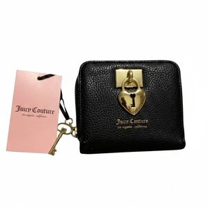 Juicy Couture Black Wallet with Heart Lock